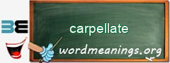 WordMeaning blackboard for carpellate